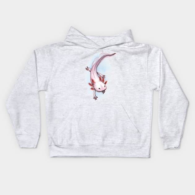 AXOLOTL Kids Hoodie by PaperTigress